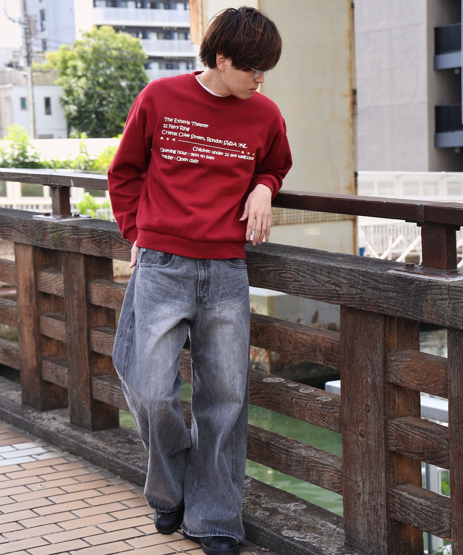モデル:H178 Size : L ワイン