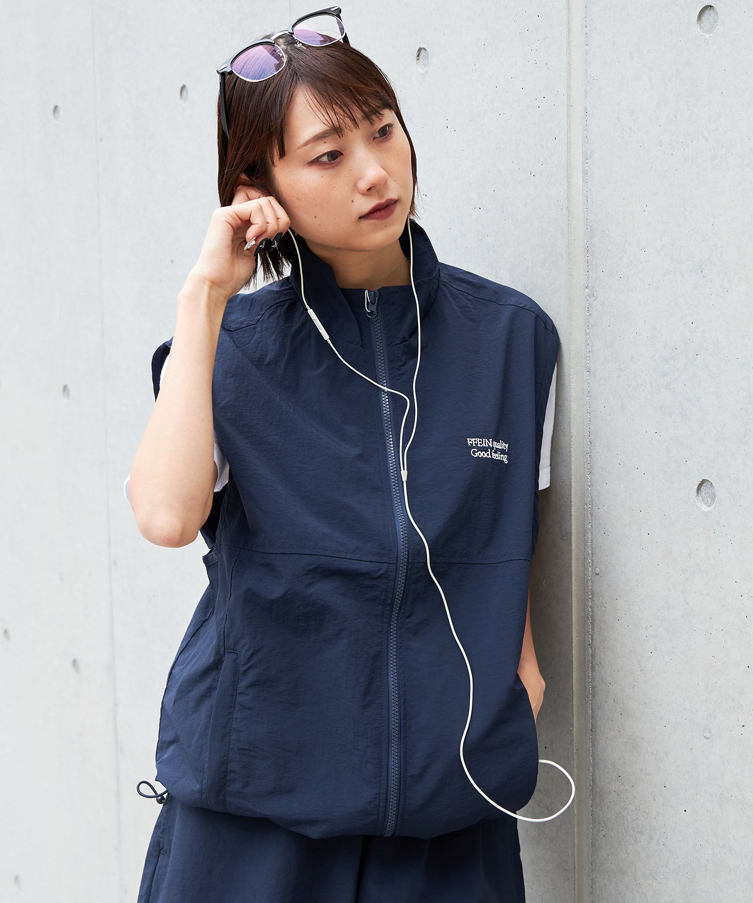 H163 Size:M ネイビー