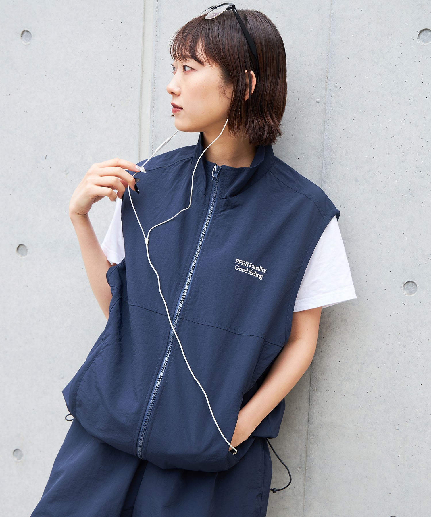 H163 Size:M ネイビー