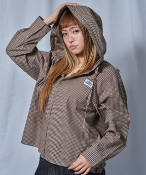 ※WEB限定 /レディースエンジェル長袖シャツ / sqnz angel hooded l/s shirts グリーン