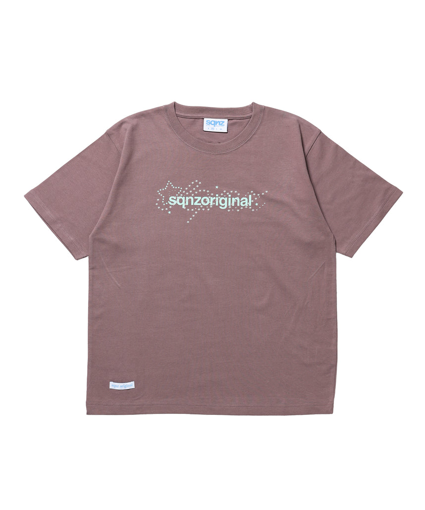 ※WEB限定 / ユニセックス / 星モチーフ半袖Tシャツ / sqnz star new logo tee / ベージュ