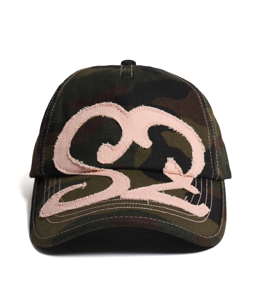 ※WEB限定 / ワッペン / またぎデザインキャップ /sqnz logo applique stitch cap 柄80