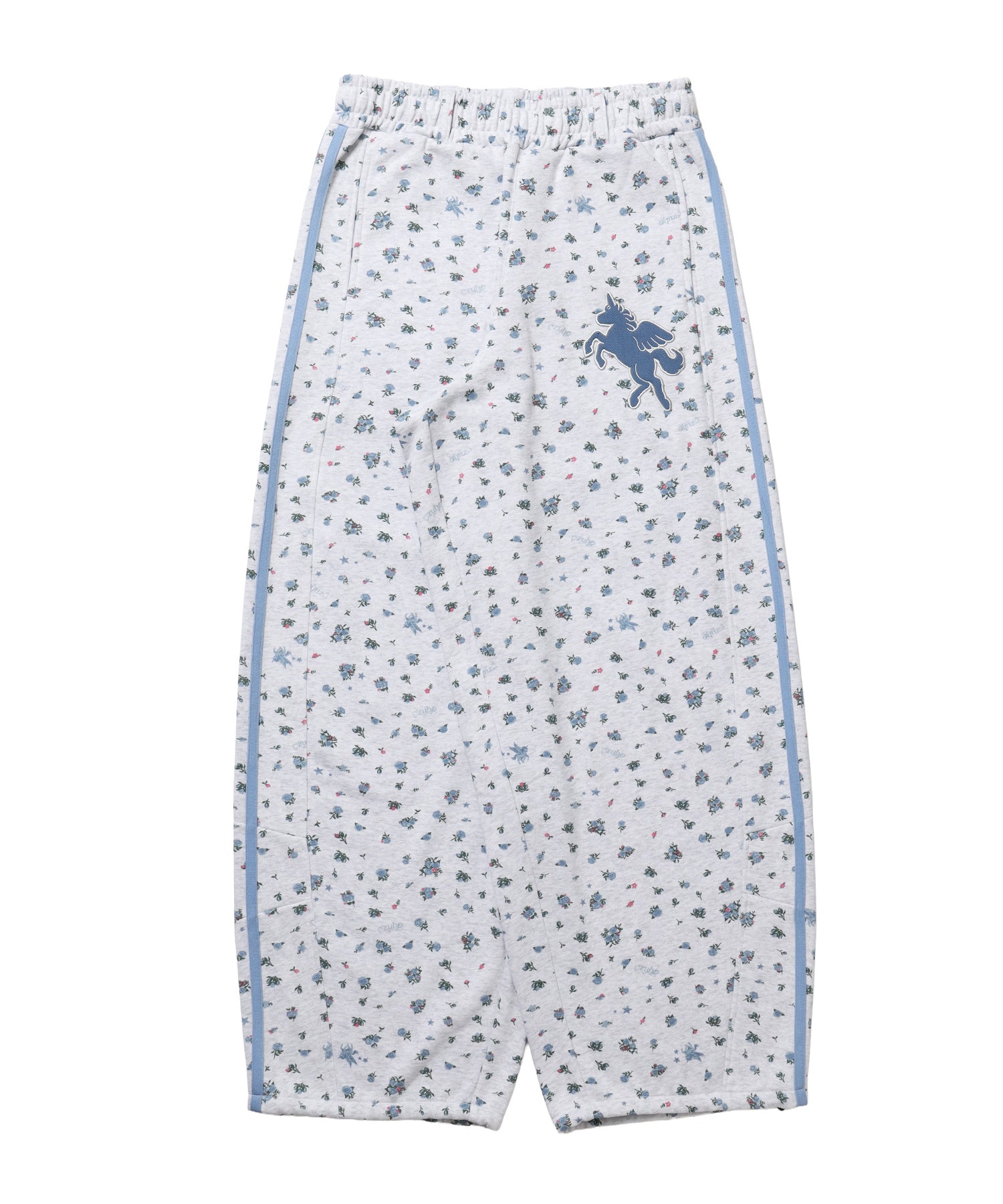 ※WEB限定 / ユニコーンワッペン刺繍トラックパンツ / sqnzU horse track pants 柄82