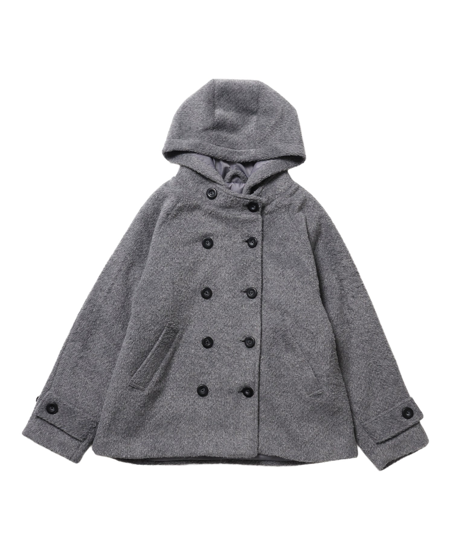 ※WEB限定 / フードメルトンPコート / sqnzU middle p coat