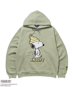 TP FUR SNOOPY APPLIQUE P/K/ スヌーピー ファーワッペン 刺繍 パーカー ミント