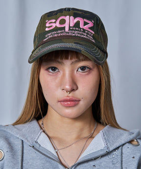 ※WEB限定 / ロゴ刺繍キャップ / sqnz logo cap 柄80