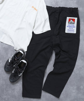 ACTIVEWORKPANTS Z5 / ベンズ アクティブワークパンツ テーパード シェフパンツ ブラック