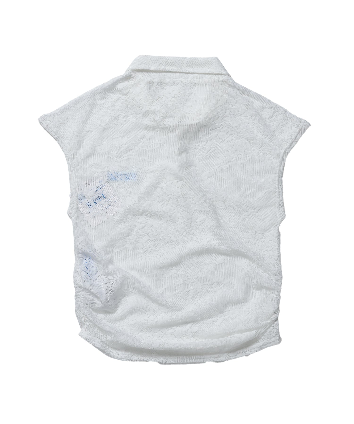※WEB限定 / 襟付き / レースフレンチスリーブトップス / sqnz french sleeve lace top ホワイト