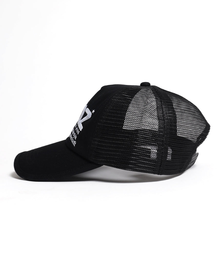 ※WEB限定 / 刺繍 / メッシュキャップ / sqnz mesh logo cap ブラック