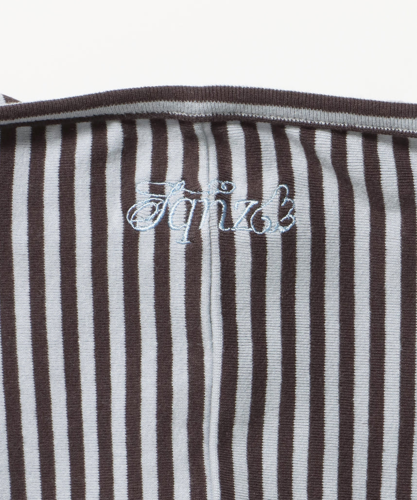 ※WEB限定 / レディースボーダータンクトップ / sqnz border hooded tank top ライトブルー