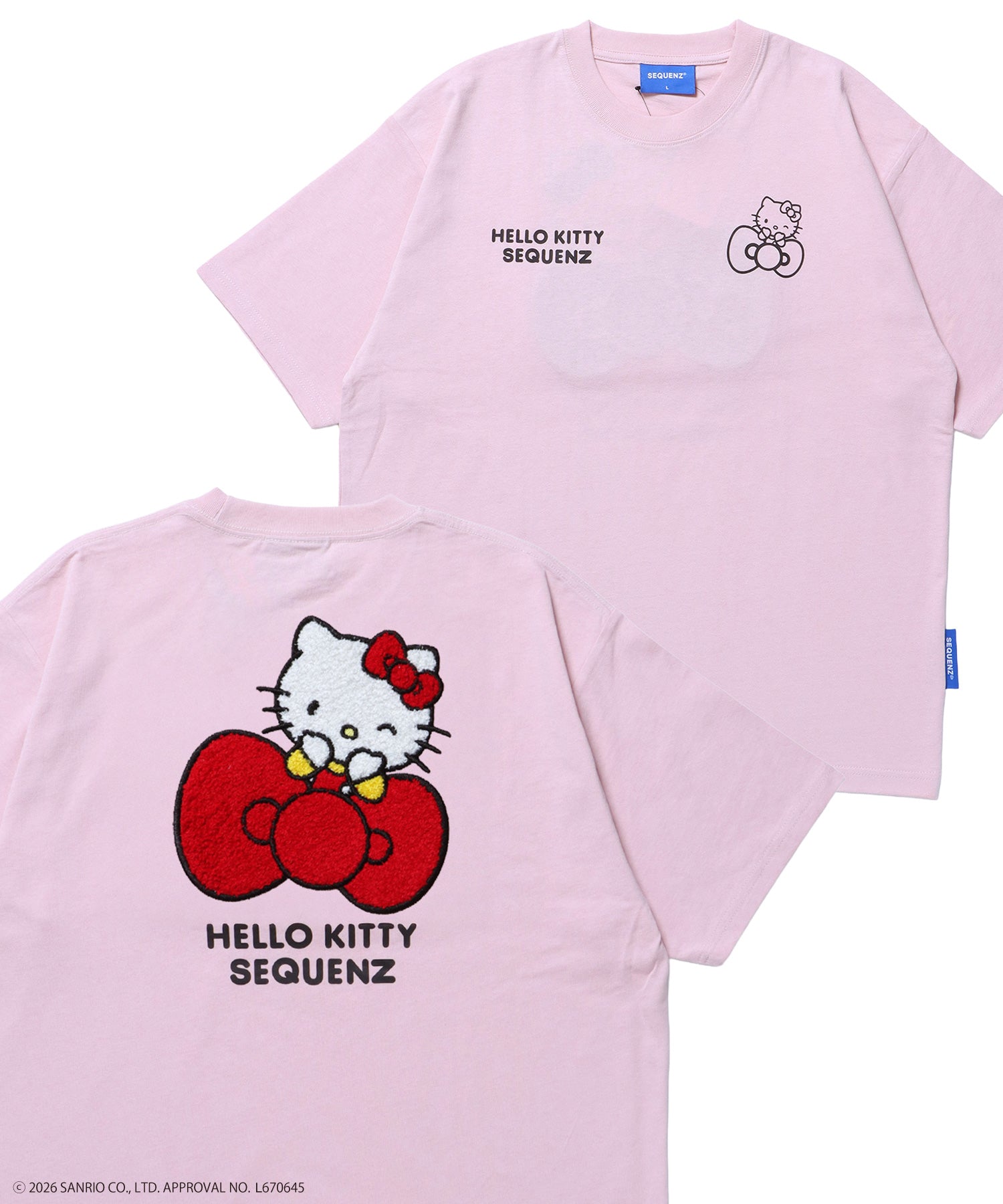 sqnz（エスキュンズ）】HK EMBROIDERY KITTY TEE / ハローキティ