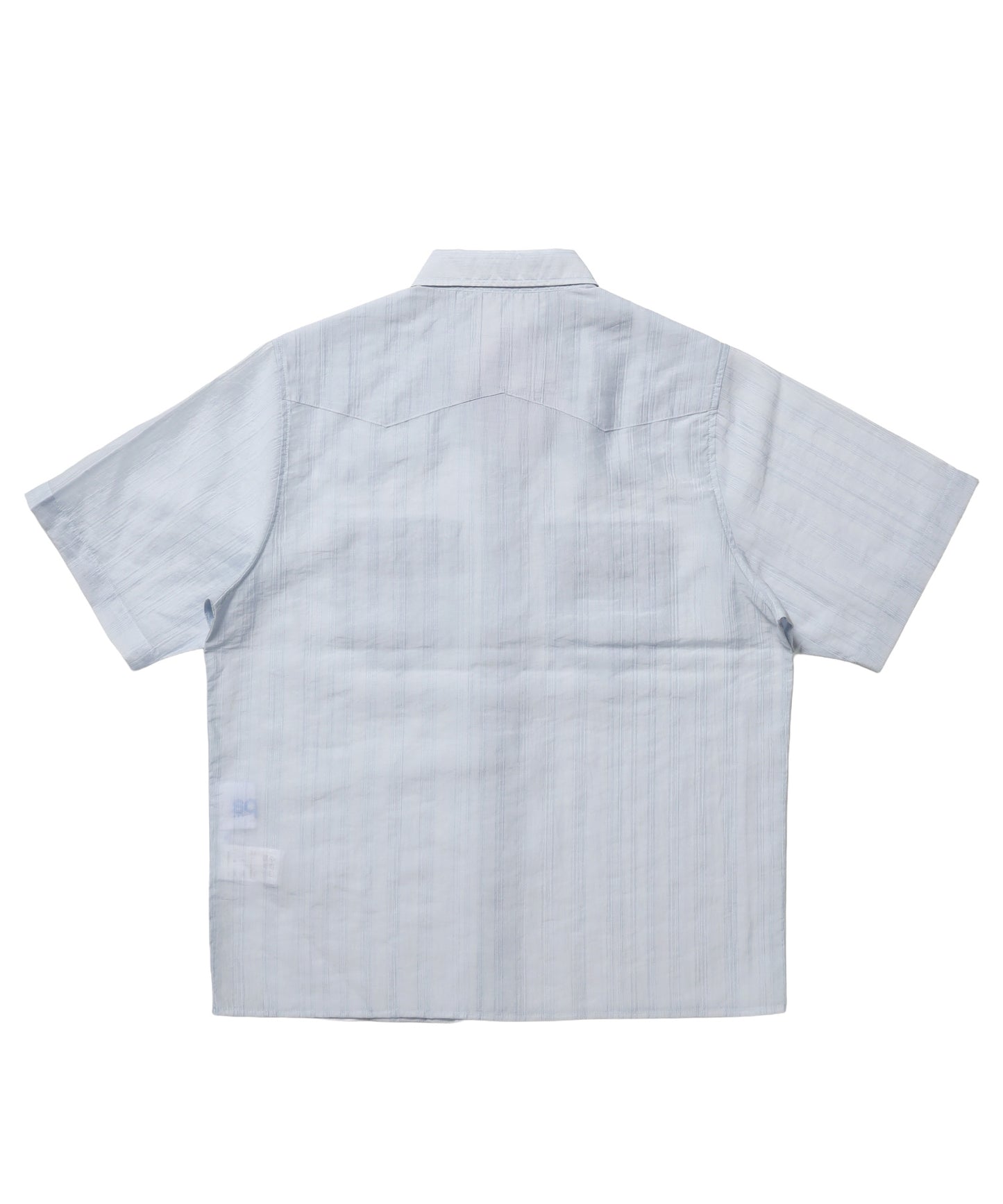 ※WEB限定 / ウエスタン半袖シャツ/sqnz western sheer shirts ライトブルー