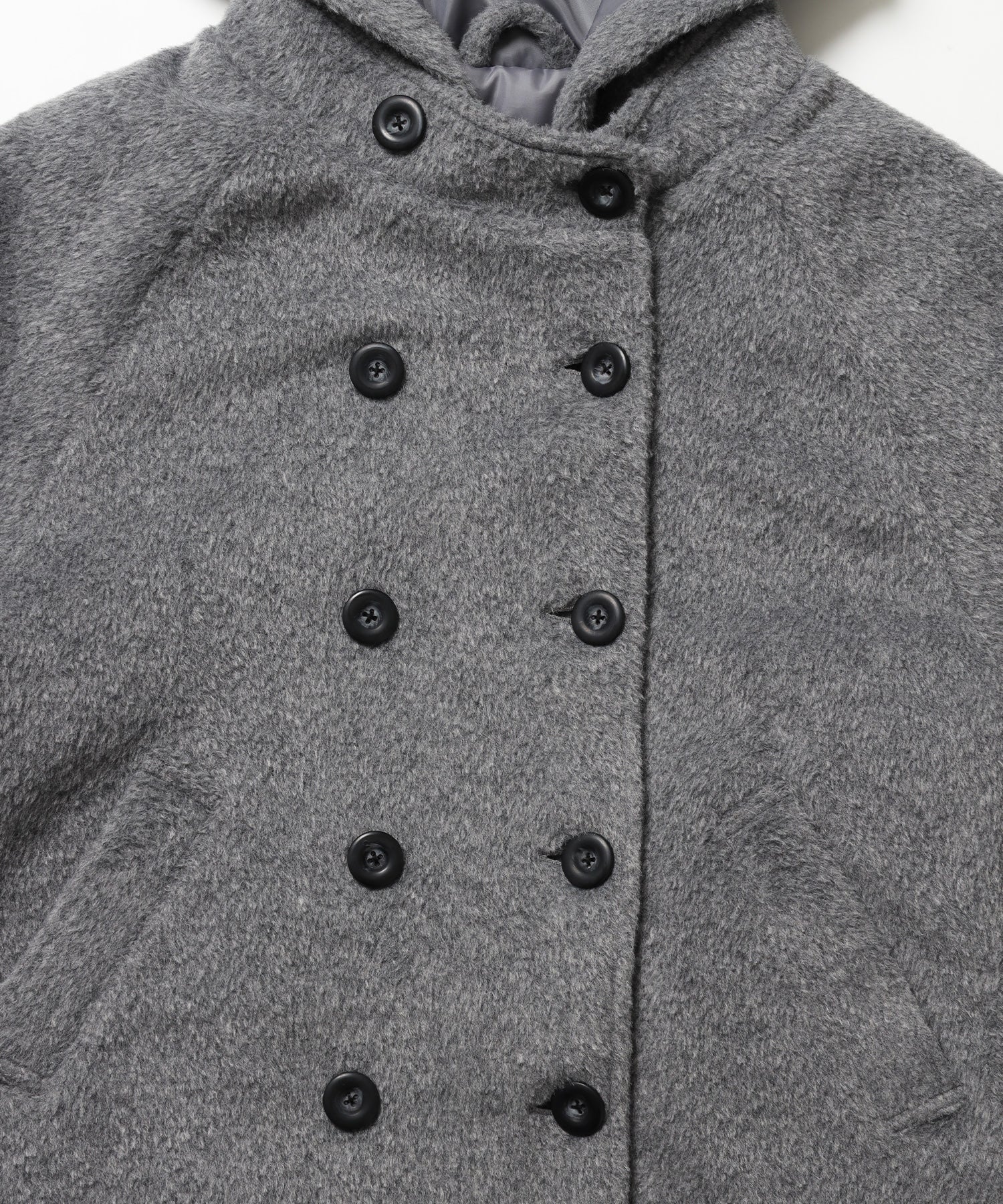 ※WEB限定 / フードメルトンPコート / sqnzU middle p coat