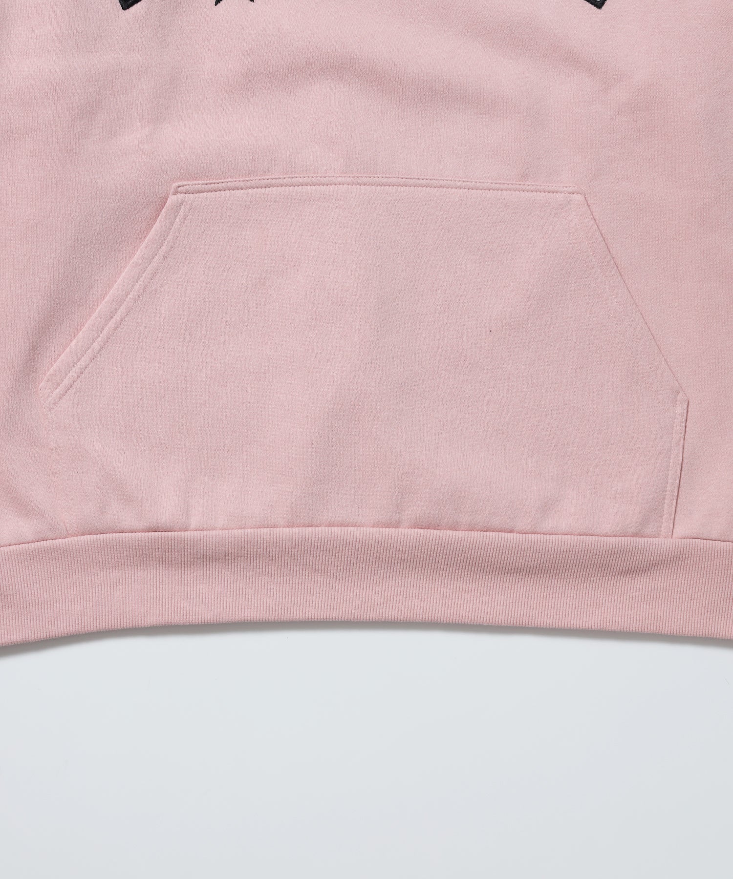 ※WEB限定 / 短丈裏起毛プルパーカー / sqnz gingham applique pk ピンク
