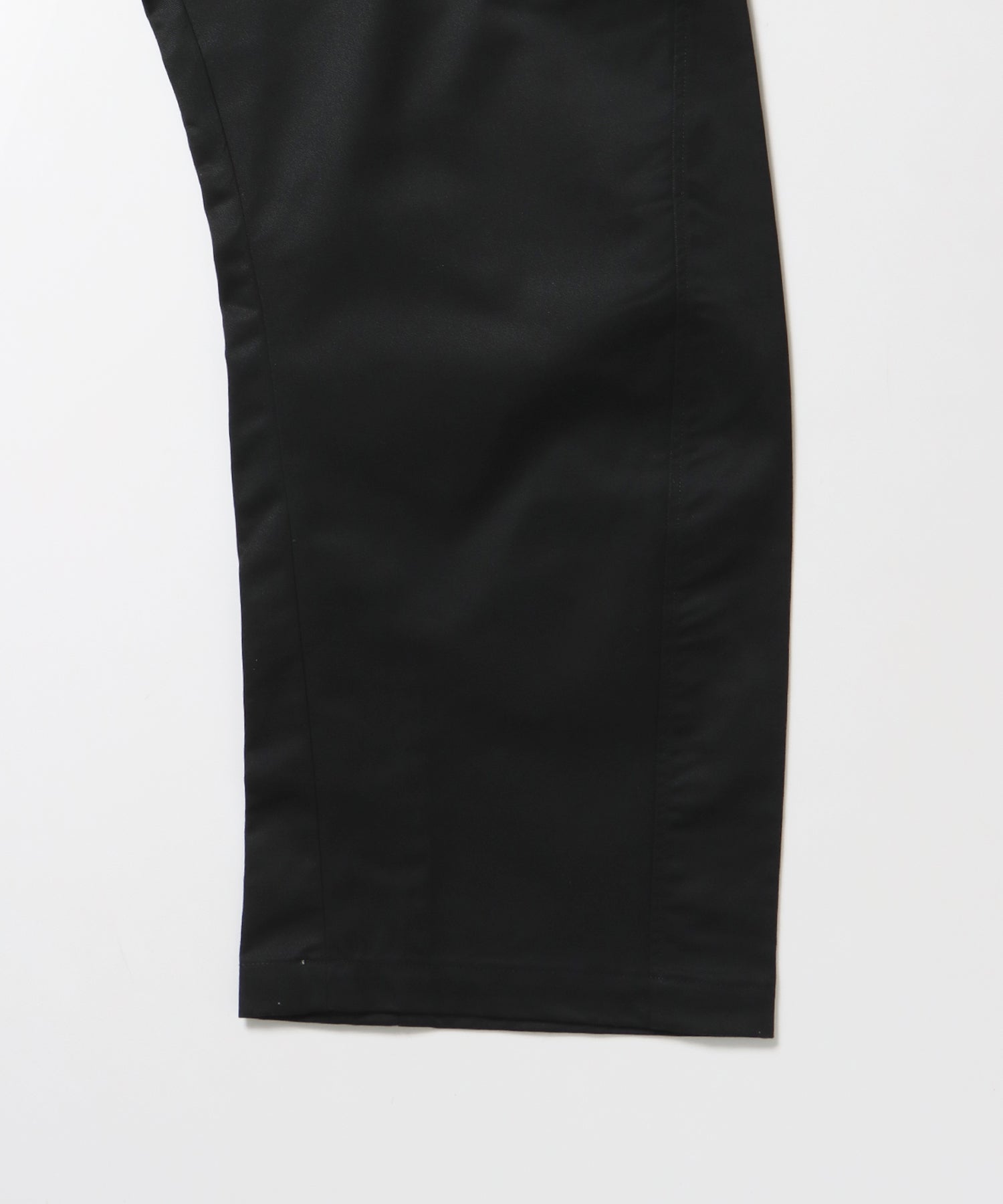 CURVE BUGGY WORK PANTS / パンツ ボトムス カーブ タック ワンポイント ツイル ブラック