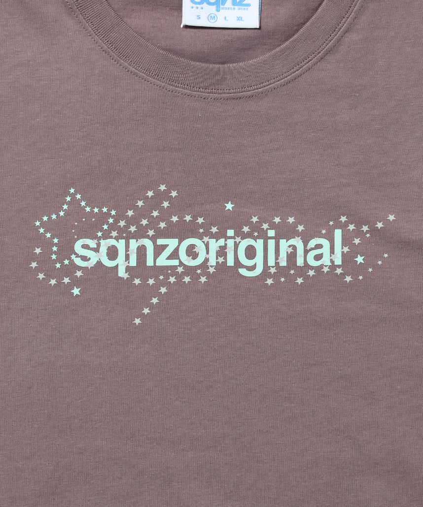 ※WEB限定 / ユニセックス / 星モチーフ半袖Tシャツ / sqnz star new logo tee / ベージュ