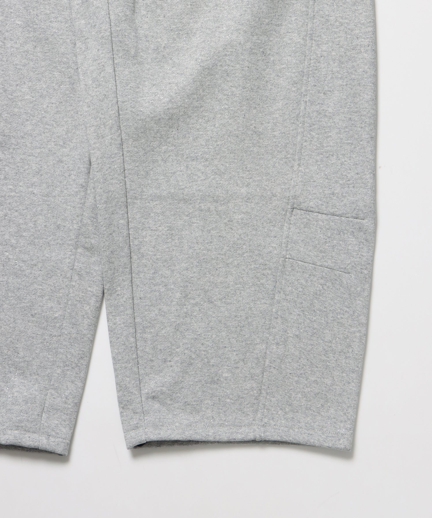 sqnz glitter sweat pants / グリッター スウェットパンツ ラインストーン ドローストリング ポケット 裏起毛 【セットアップ着用可能】 M.グレー