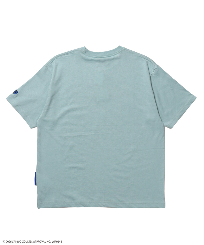 HK I LOVE “KI”TEE / ハローキティ キティちゃん 半袖 クルーネック プリント ワンポイント グリーン
