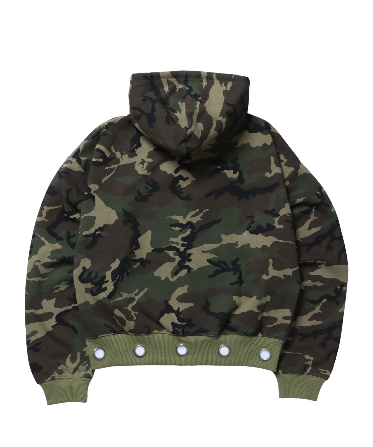 sqnz eyelet zip pk / ジップパーカー スタッズ フーディ ハトメ 裏起毛≪SET UP着用可能≫ 柄80