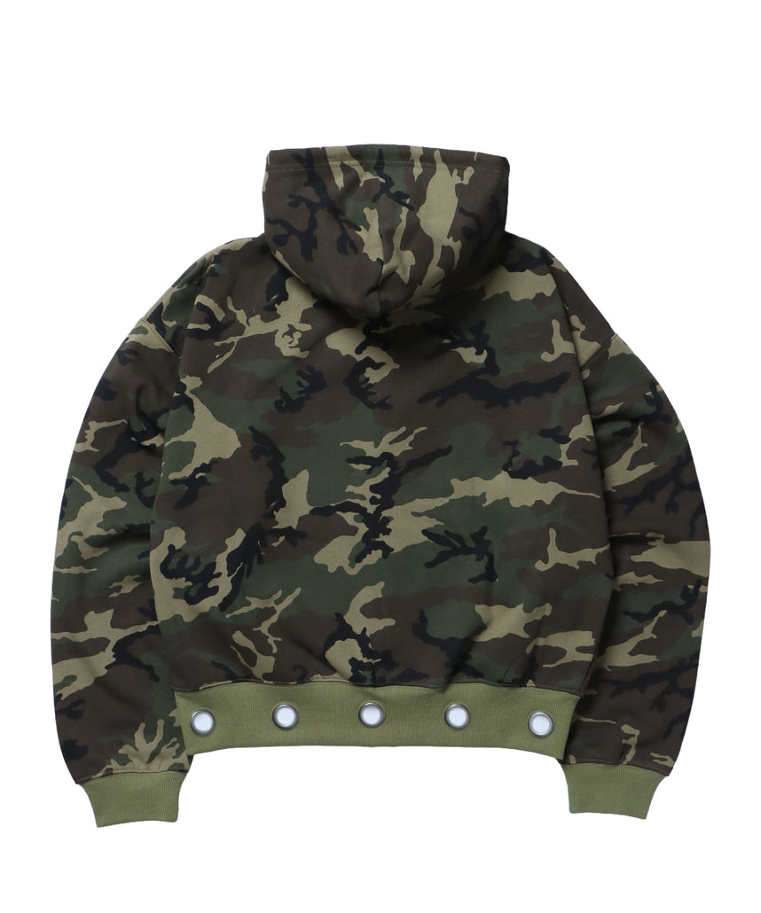 sqnz eyelet zip pk / ジップパーカー スタッズ フーディ ハトメ 裏起毛≪SET UP着用可能≫ 柄80