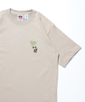 GORILLA EMB COOL TEE / Tシャツ 接触冷感 半袖 クルーネック ワンポイント 刺繍 ワンポイント ベージュ