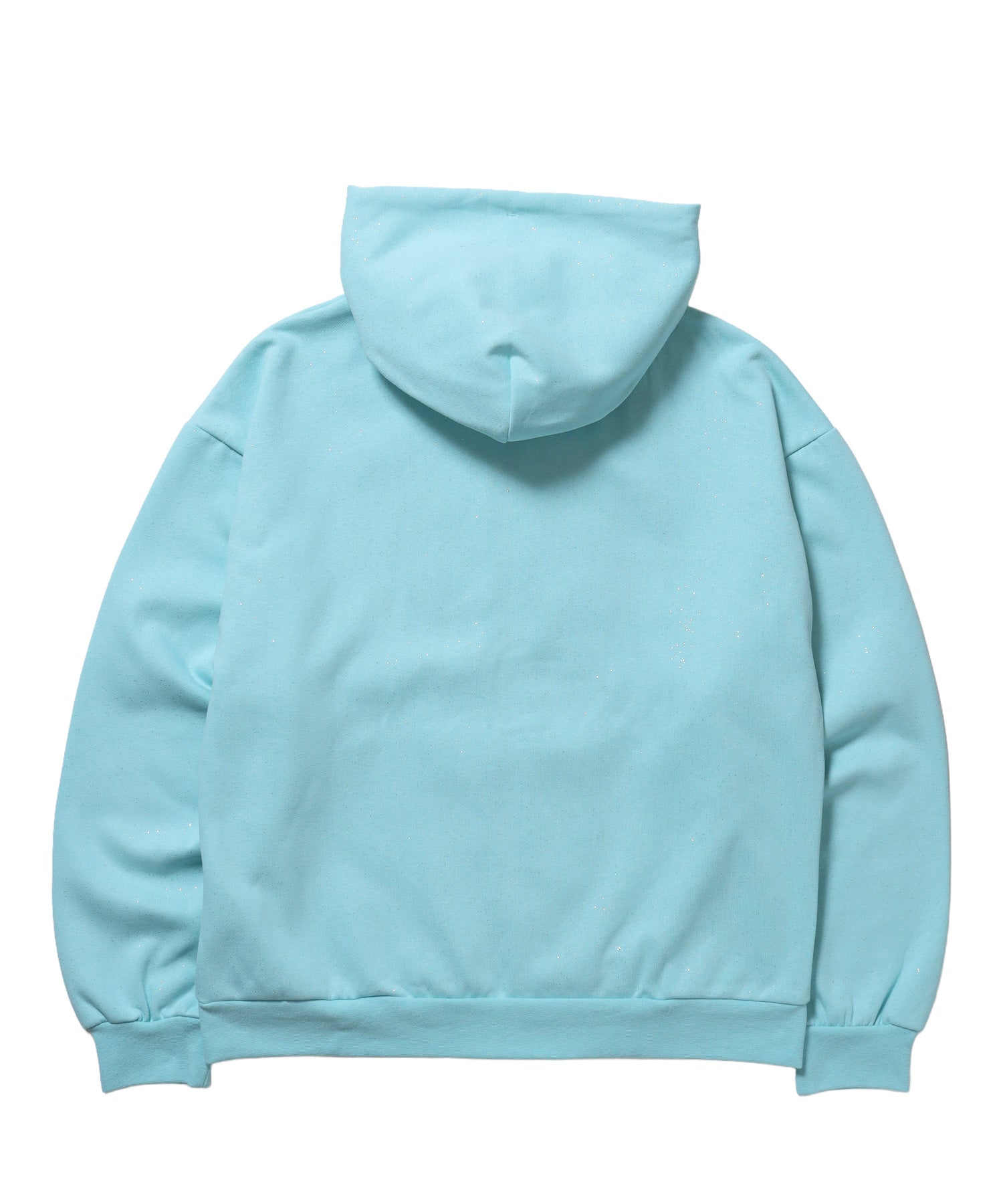 グリッター裏起毛ジップパーカー / SQNZ LOGO GLITTER ZIP P/K ターコイズ