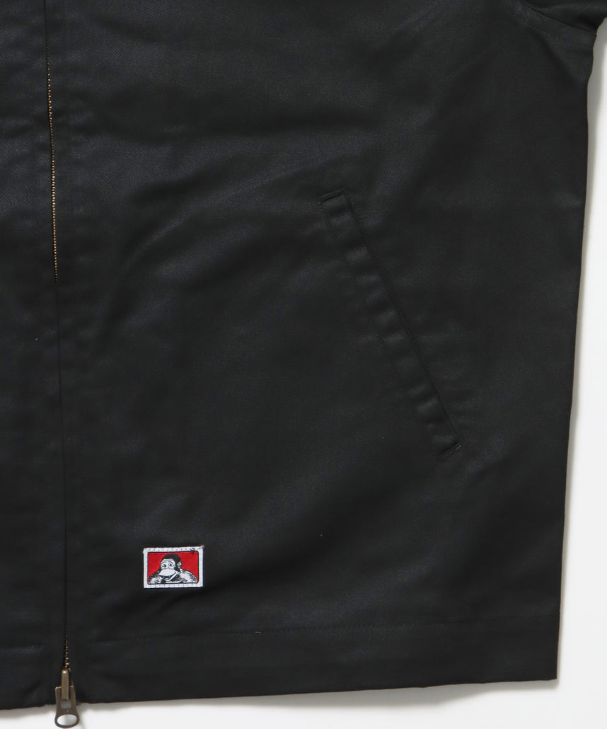 EISENHOWER LITE JACKET / ジャケット ツイル アジャスター ダブルジップ ワーク ワンポイント ブラック