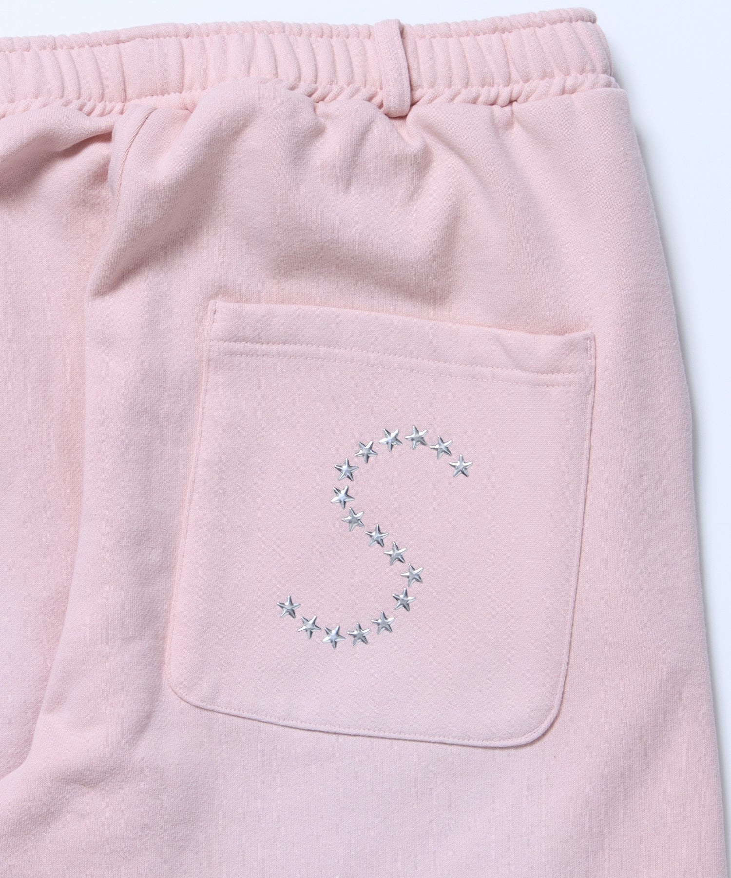 sqnz fade sweat pants / スウェット パンツ 加工 ハトメ スタッズ 裏起毛≪SET UP着用可能≫ ピンク