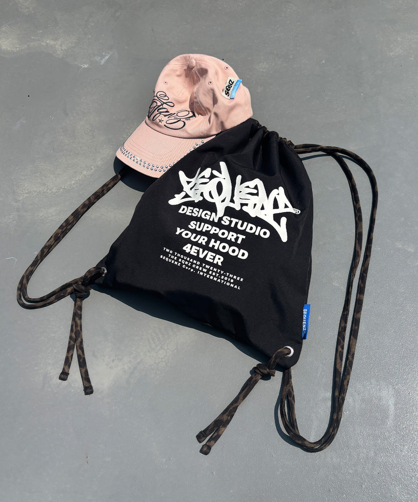 2 FACE STRING KNAPSACK / リバーシブル テック ナップサック ブランドロゴ 柄80