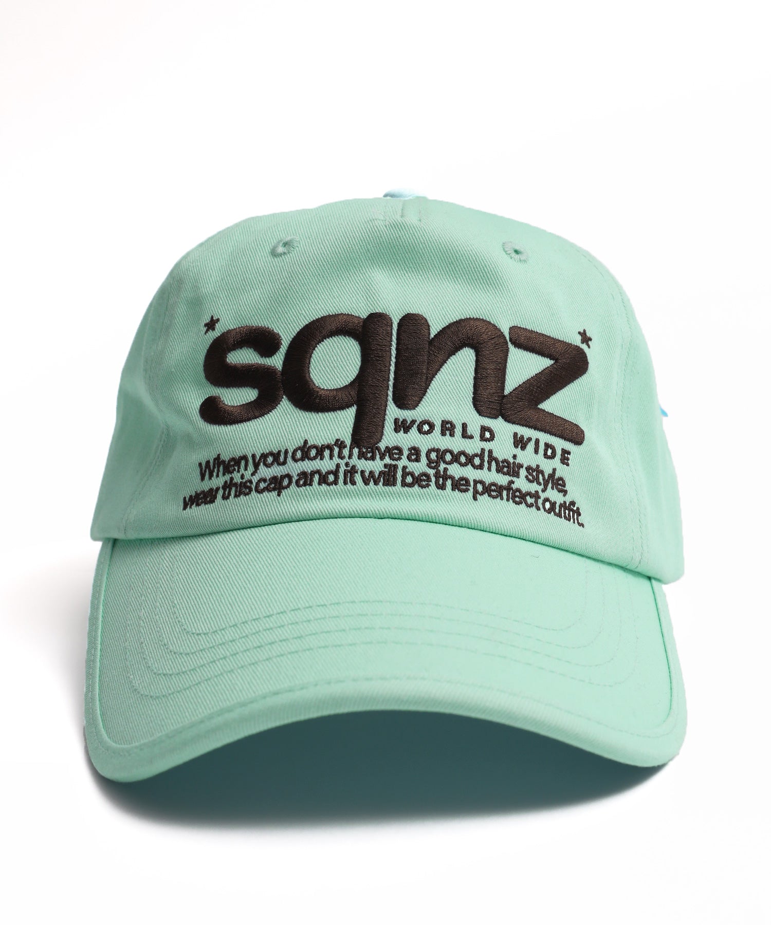 ≪予約商品≫※WEB限定 / ロゴ刺繍キャップ / sqnz logo cap ミント