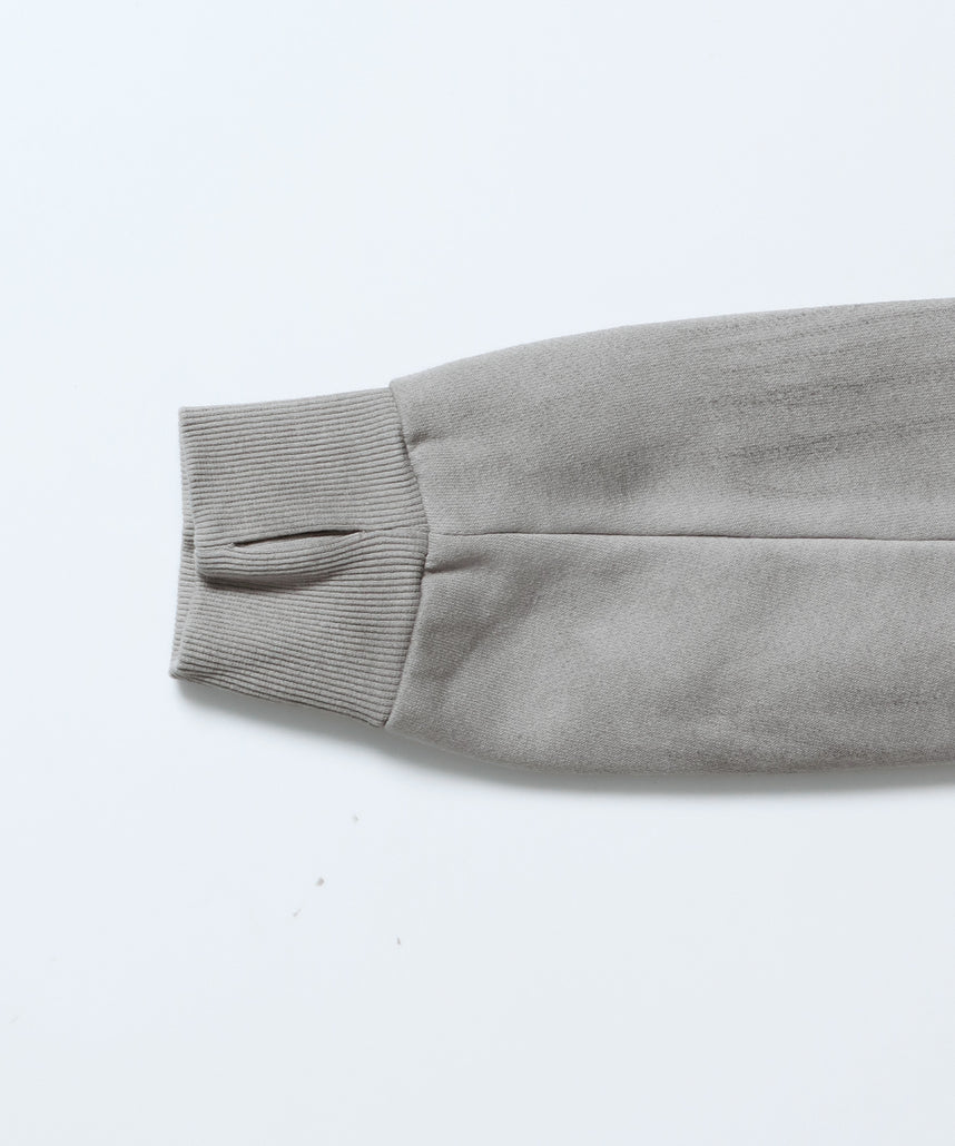 sqnz eyelet fit zip pk / レディース ジップパーカー フーディ ハトメ スタッズ ダフルジップ 裏起毛≪SET UP着用可能≫ ライトグレー