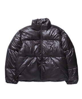 sqnz puffa short padding / ユニセックス パファ ダウン ジャケット 中綿 短丈 ドローコード ブラウン