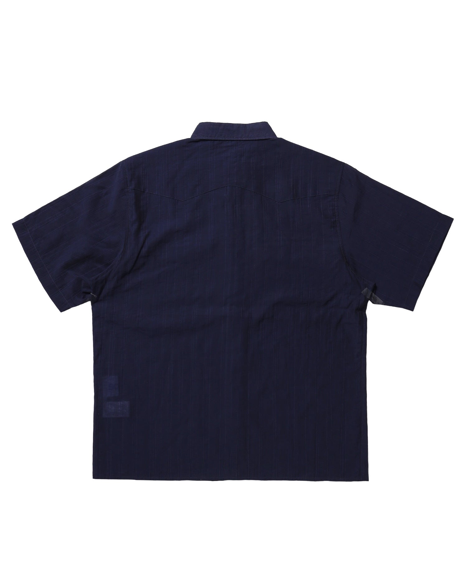 ※WEB限定 / ウエスタン半袖シャツ/sqnz western sheer shirts ネイビー