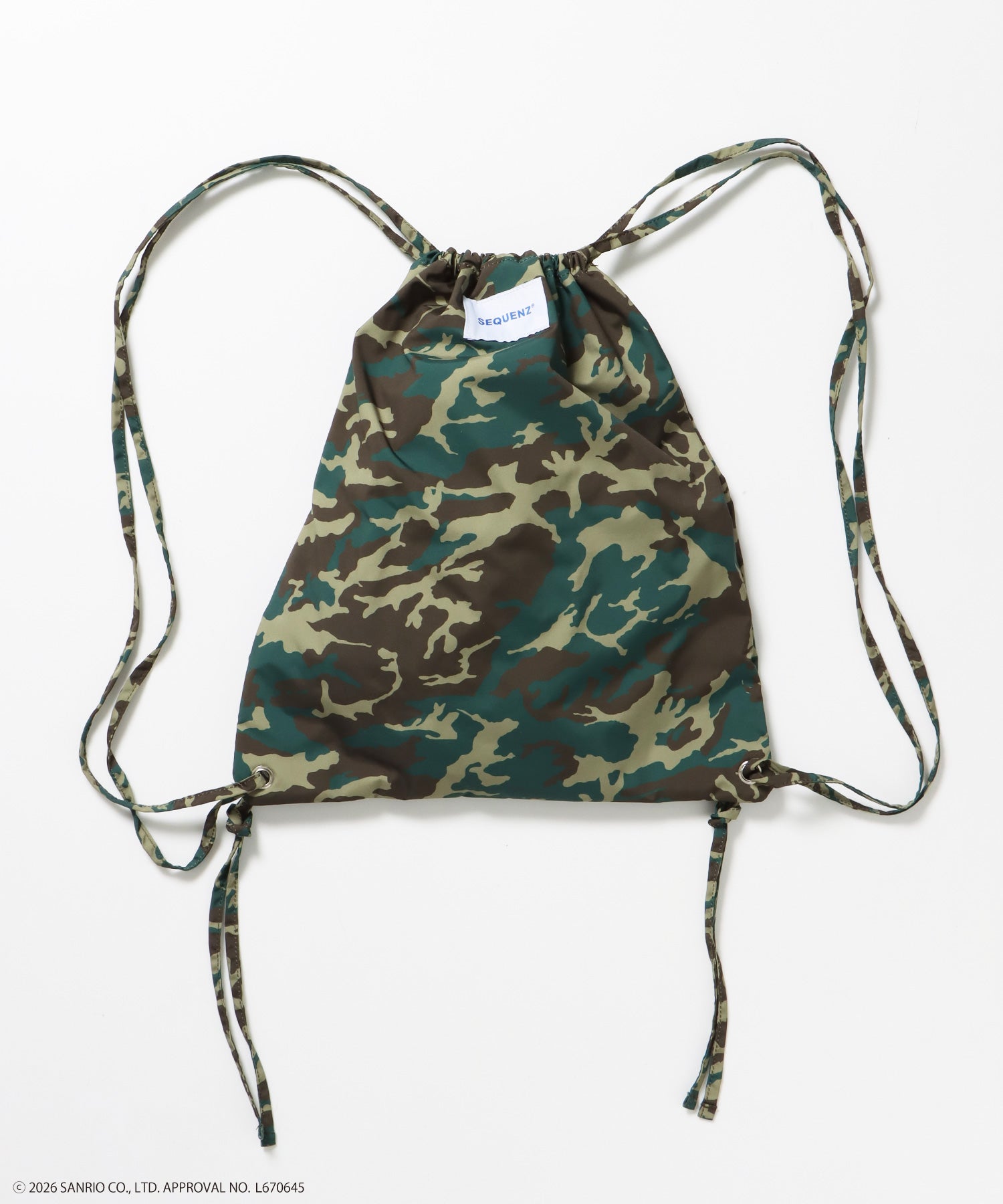 HK KITTY DAILY KNAPSACK / ナップサック バック 雑貨 2WAY プリント リバーシブル ユニセックス 柄80
