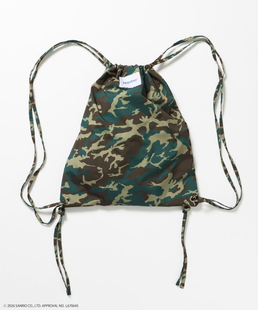 HK KITTY DAILY KNAPSACK / ナップサック バック 雑貨 2WAY プリント リバーシブル ユニセックス 柄80