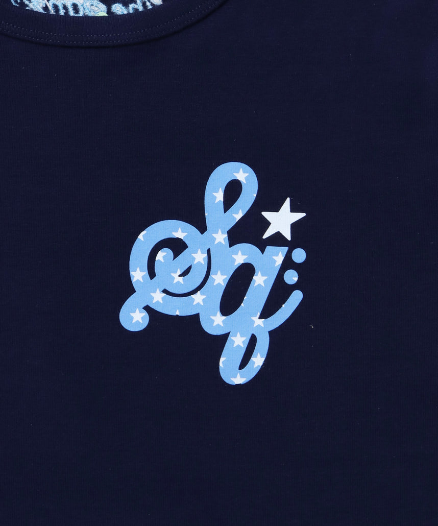※WEB限定 / レディースワンポイントロゴ半袖Tシャツ / sqnz logo compact tee ダークネイビー