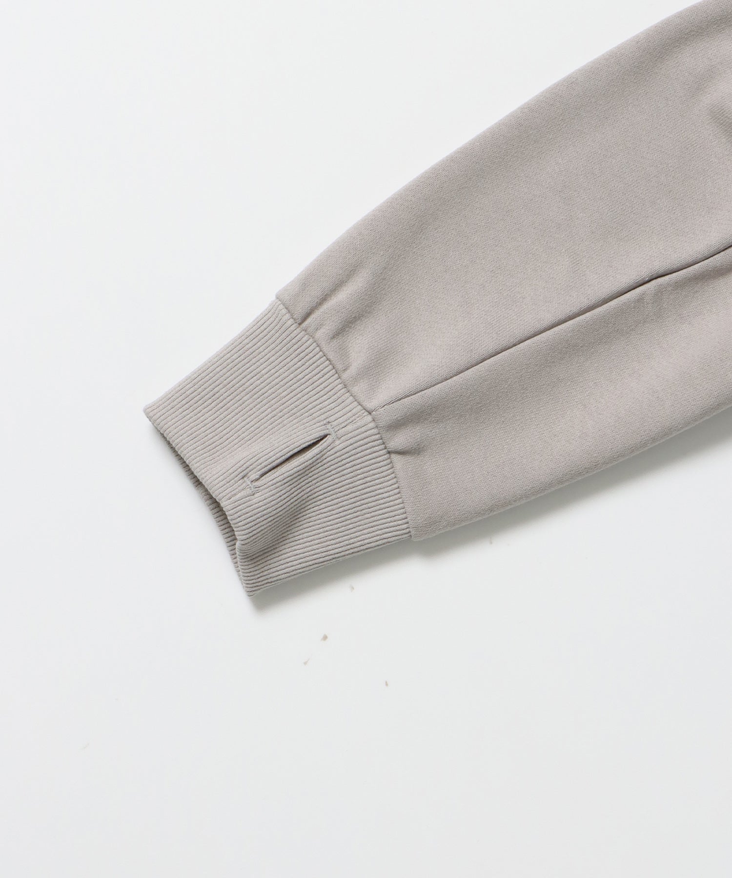 sqnz fur zip pk / レディース ファー ジップパーカー スタッズ 裏起毛 短丈 ダブルジップ ライトグレー