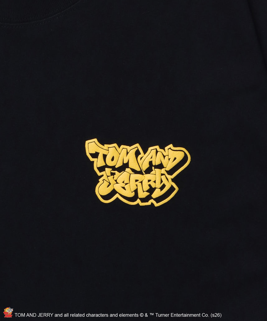 TJ SKATE BOARD TEE / トムとジェリー Tシャツ 半袖 クルーネック プリント オーバーサイズ ブラック系その他