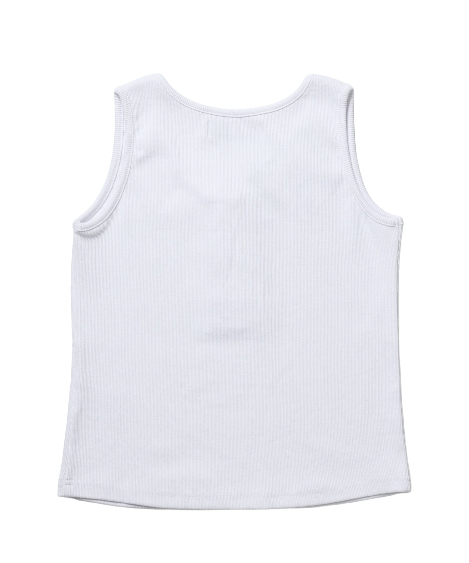 ※WEB限定 / レディースヘンリーネックタンクトップ / sqnz blur logo henley tank top ホワイト
