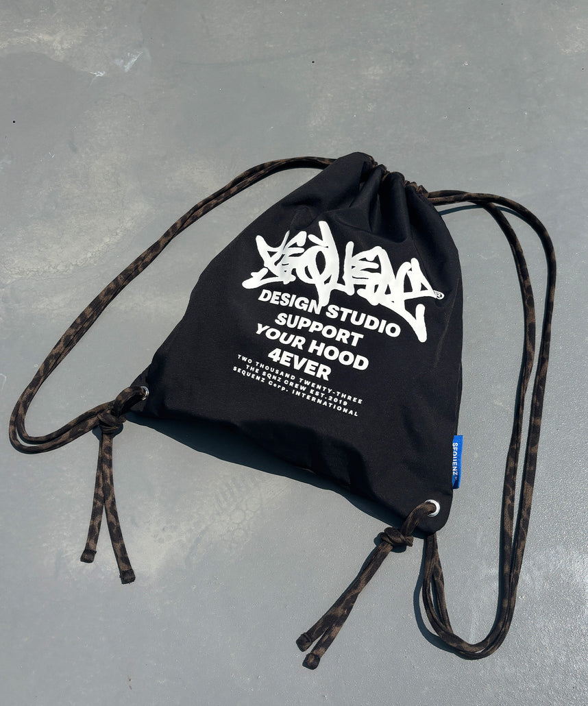 2 FACE STRING KNAPSACK / リバーシブル テック ナップサック ブランドロゴ 柄80