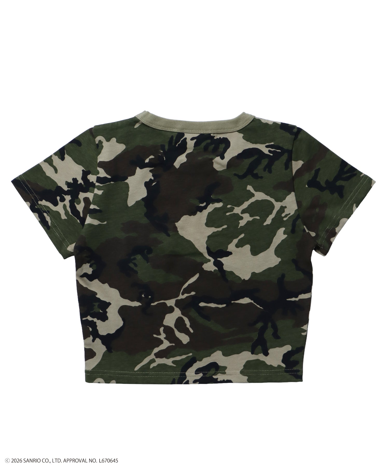 HK EYELET TEE / ハローキティ キティちゃん 半袖 クルーネック プリント ワンポイント ハトメ 柄80