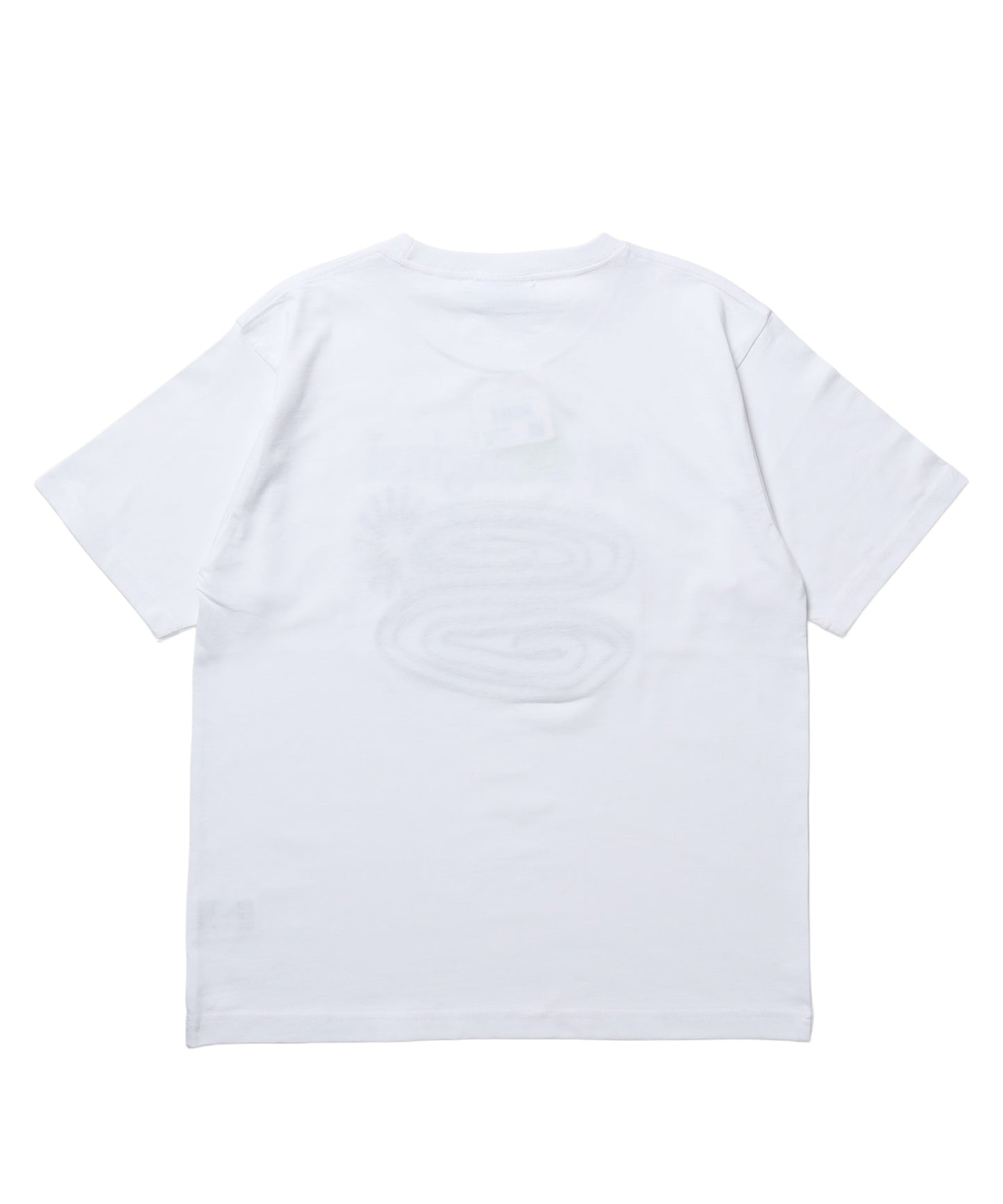 ※WEB限定 / ぐるぐるワッペン半袖Tシャツ / sqnz guru-guru patchwork tee ホワイト