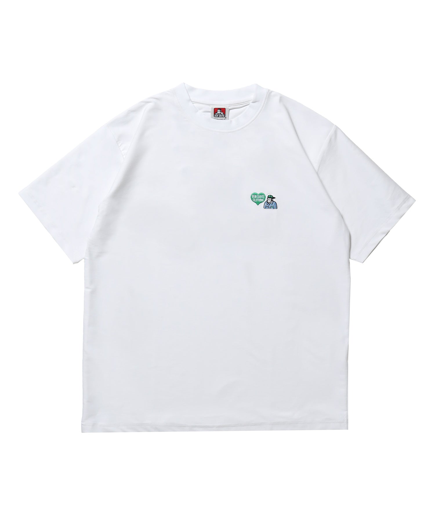 COOLER GORILLA EMB TEE / 接触冷感 オーバーサイズ 半袖 Tシャツ クルーネック 刺繍 ワンポイント プリント ユニセックス ホワイト