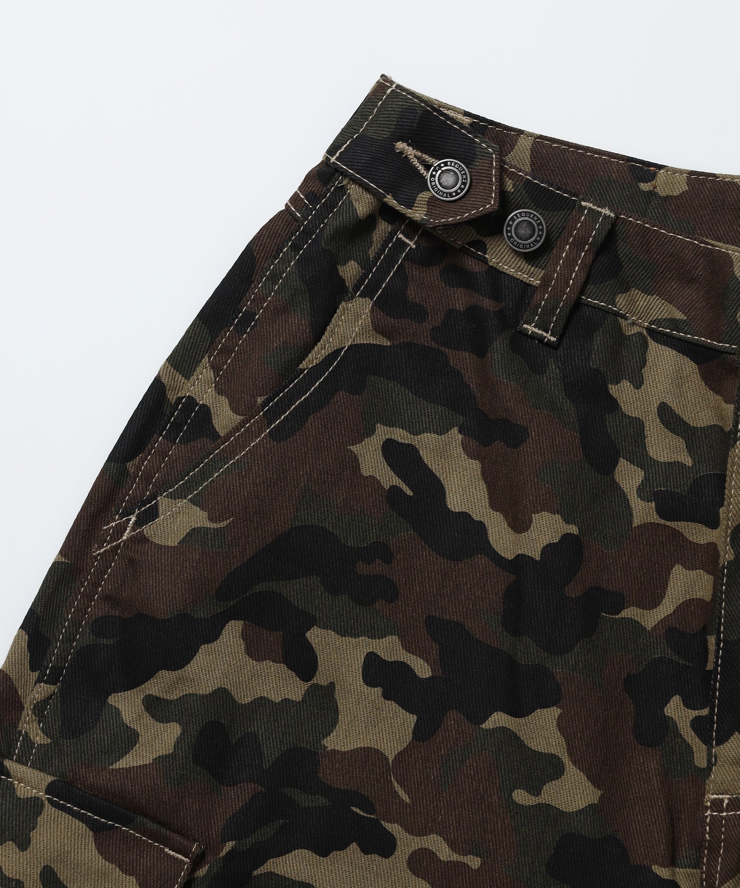 ※WEB限定 / レディースリボンデニムショートパンツ / sqnz ribbon denim shorts 柄80