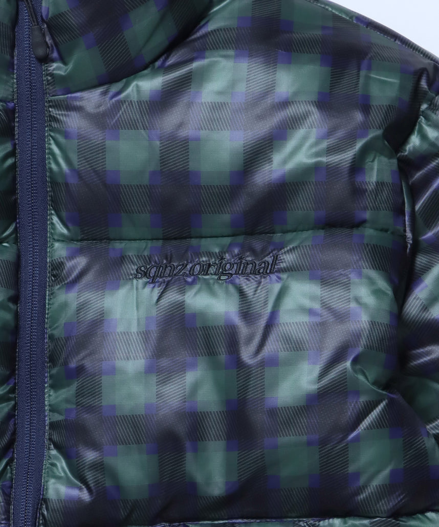 sqnz puffa short pading ladies / レディース パファ ダウン ジャケット 中綿 短丈 ドローコード 柄80