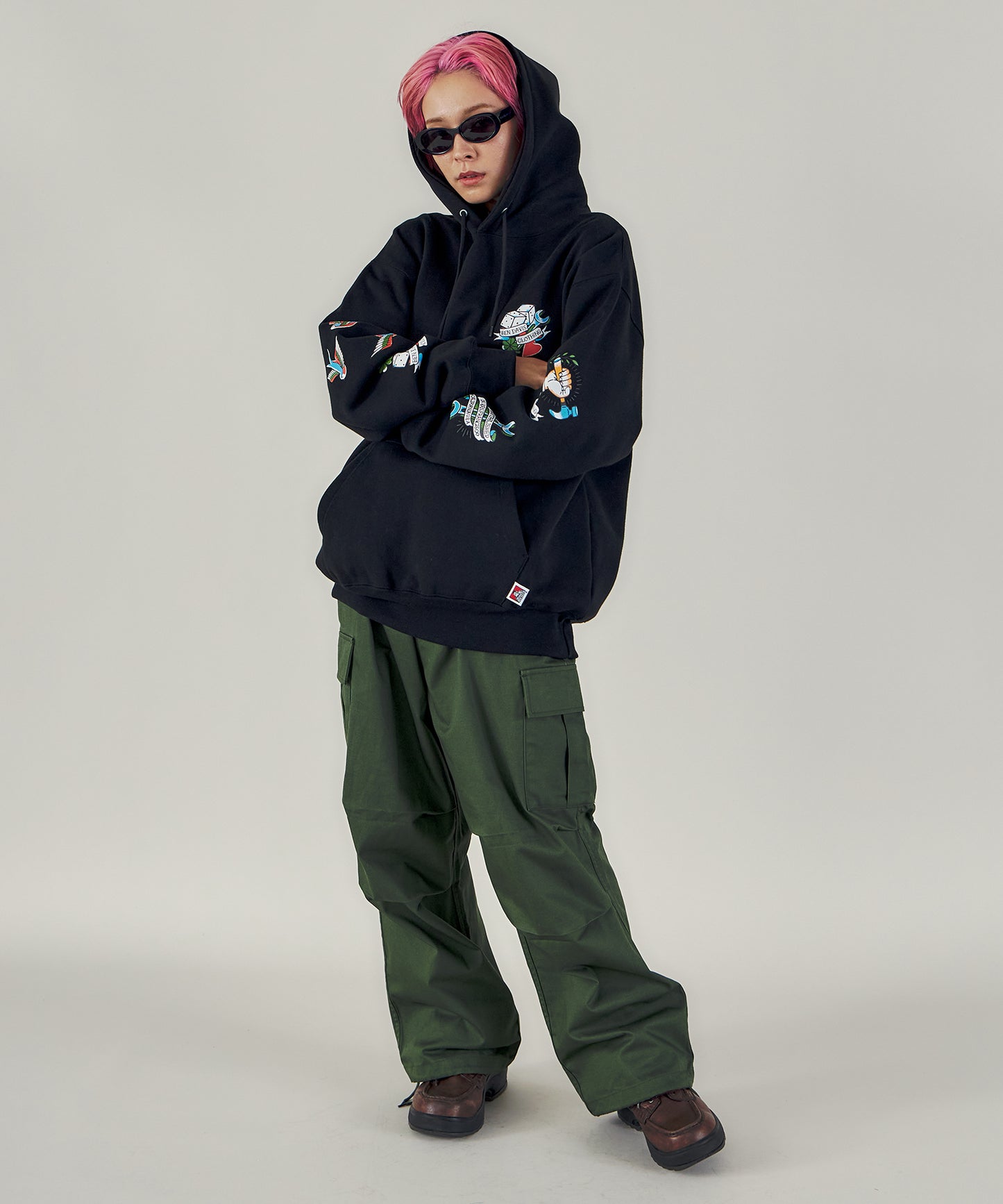 H170 Size:L【その他3(カーキ カーゴポケット付き)】