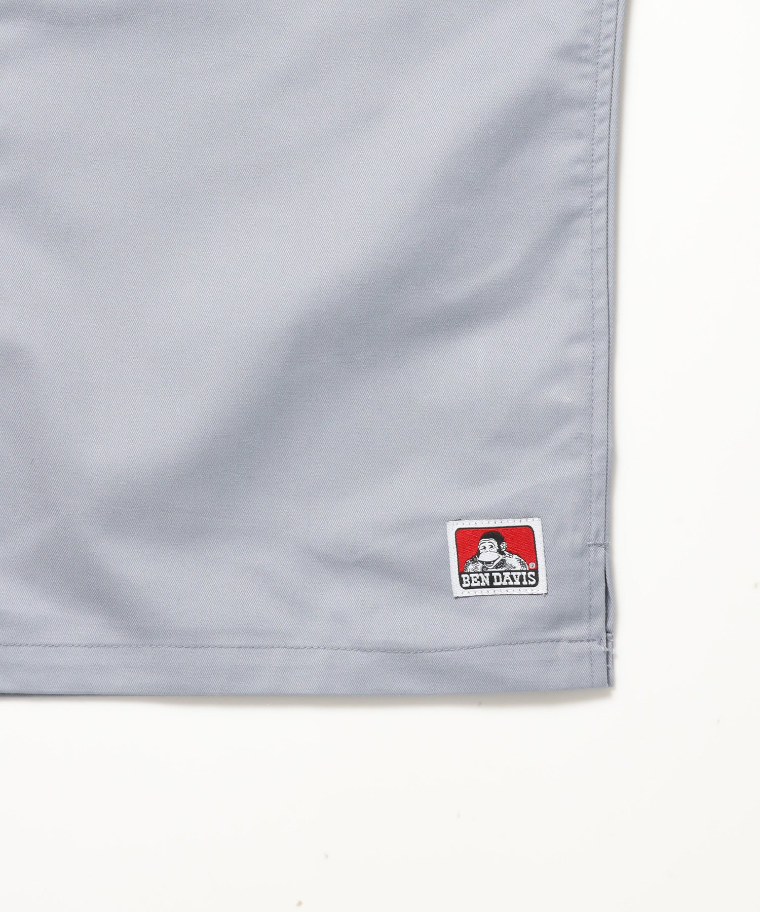 RACER S/S WORK SHIRT / 半袖 シャツ ワーク レギュラーカラー ボックスシルエット ライトグレー