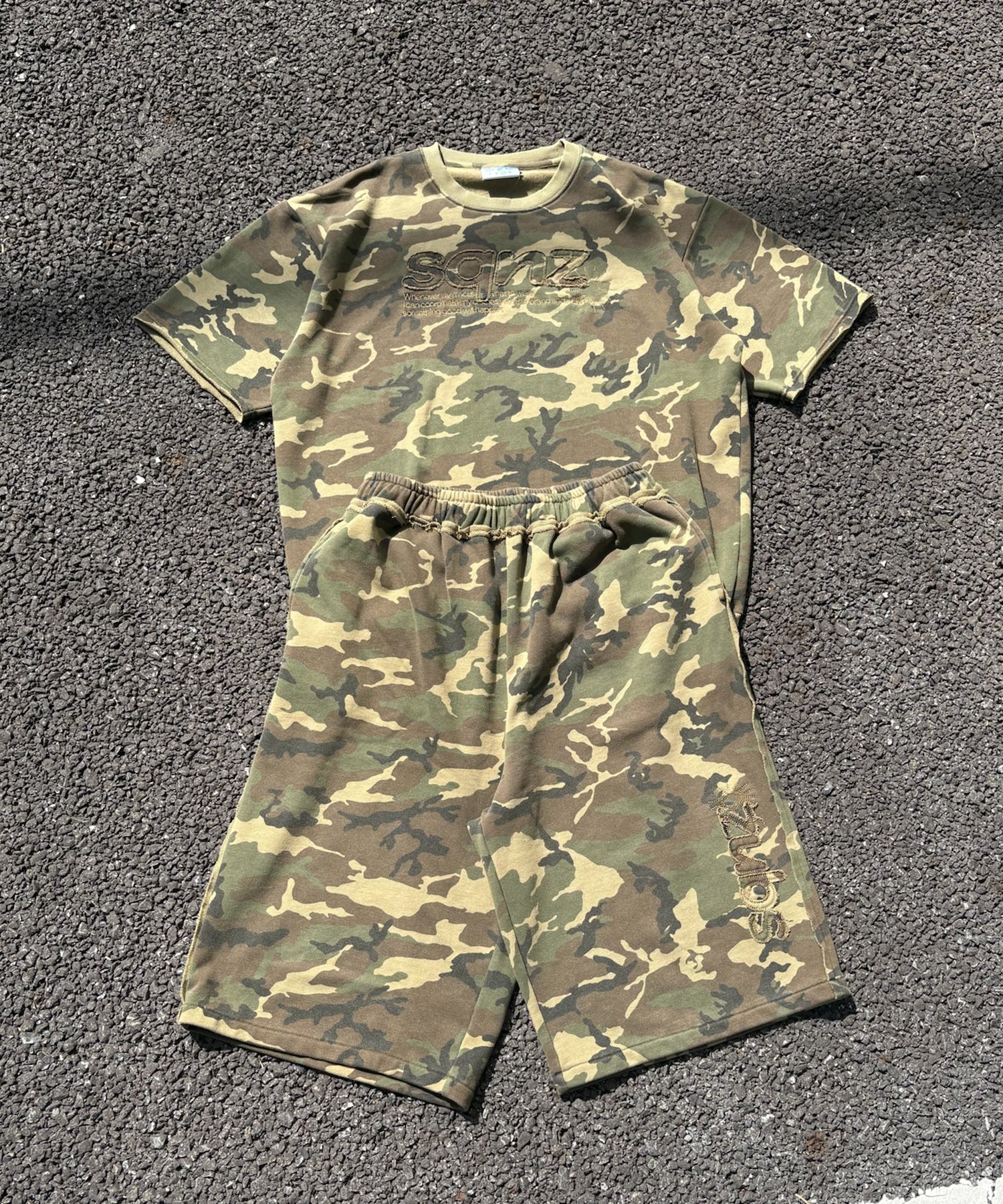 sqnz applique pack set up / Tシャツ ワッペン クルーネック オーバーサイズ ワンポイント 柄80