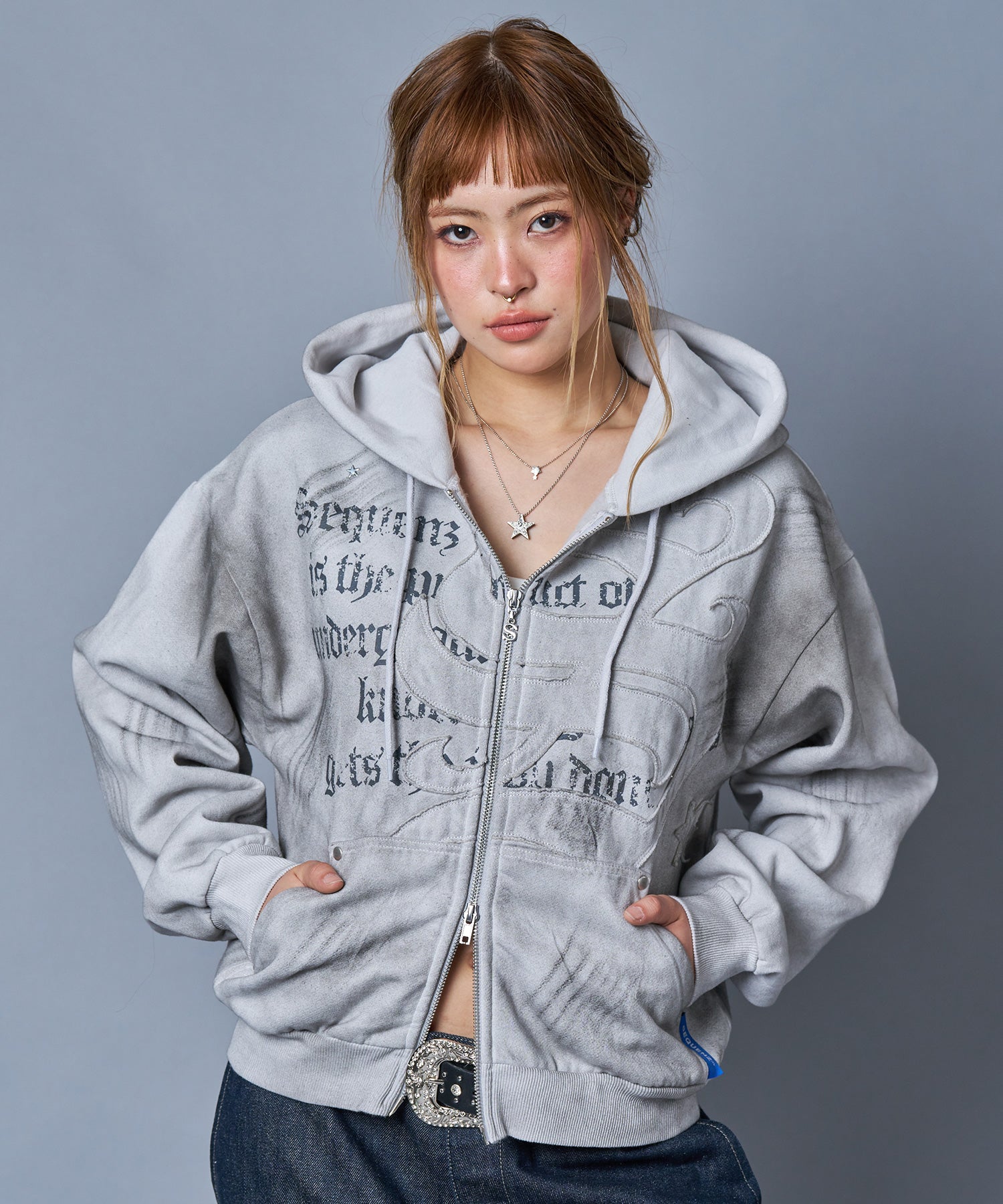 SEQUENZ（シークエンズ）】SQNZ ZIP P/K / ジップパーカー 裏起毛