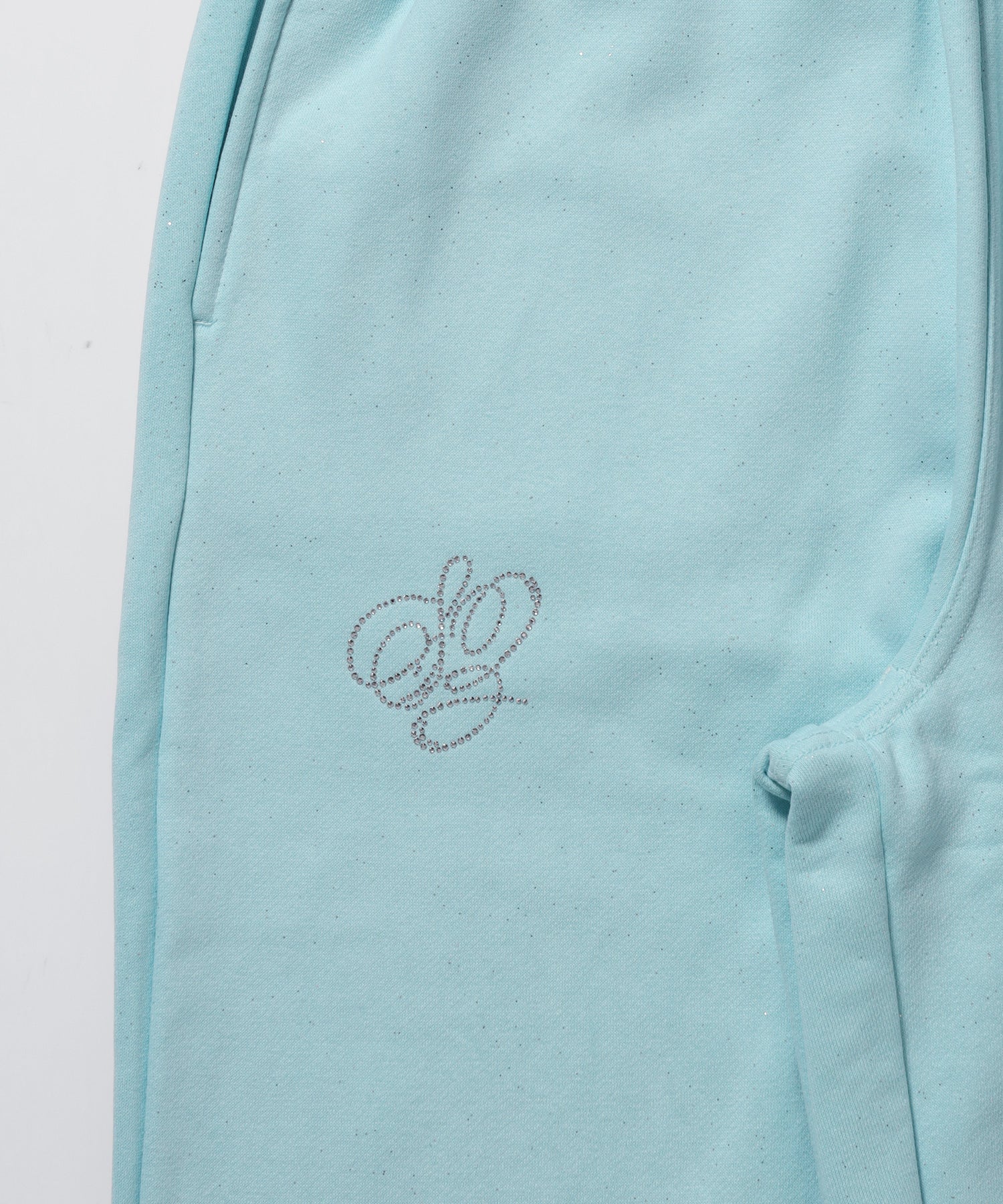 グリッタースウェットパンツ / SQNZ GLITTER SWEAT PANTS ターコイズ